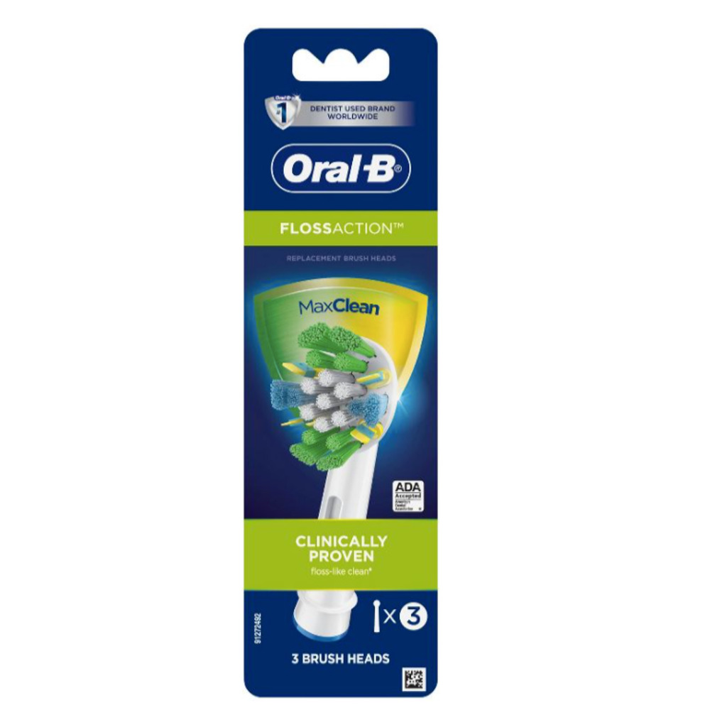 Oral-B Floss Action Replacement Electric Toothbrush Head